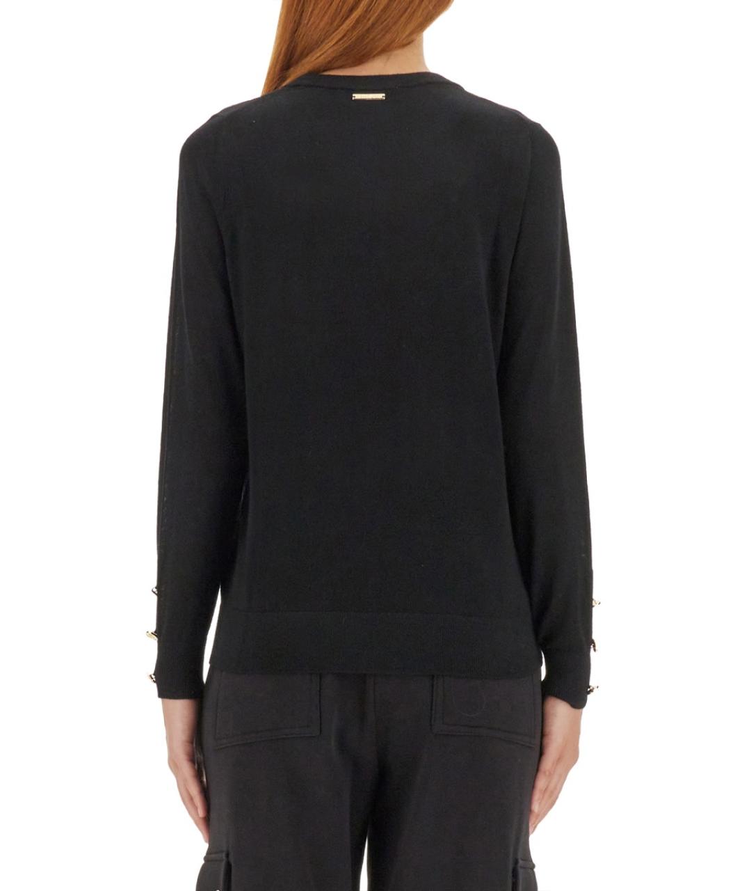 MICHAEL KORS Черный шерстяной джемпер / свитер, фото 3