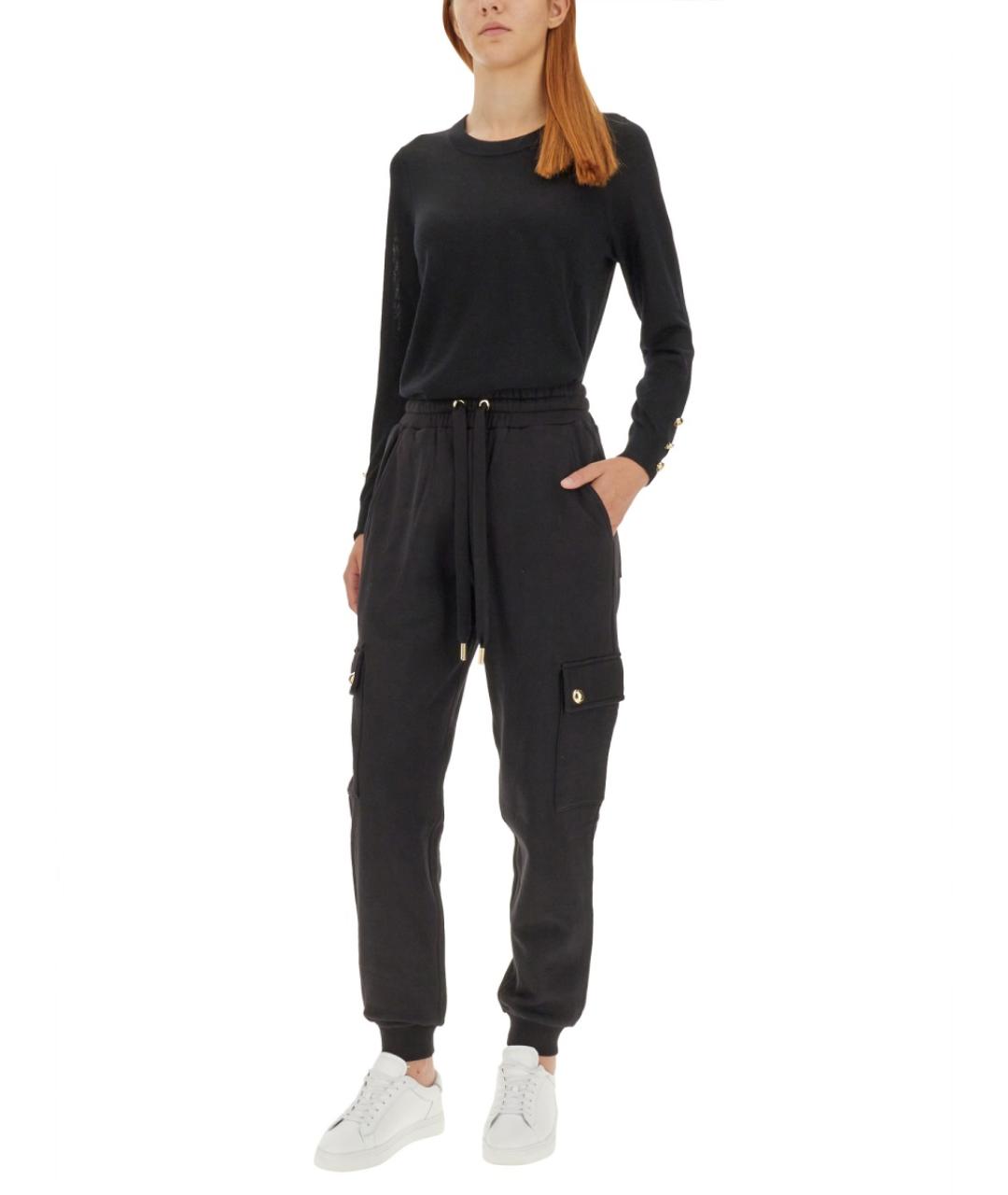 MICHAEL KORS Черный шерстяной джемпер / свитер, фото 2