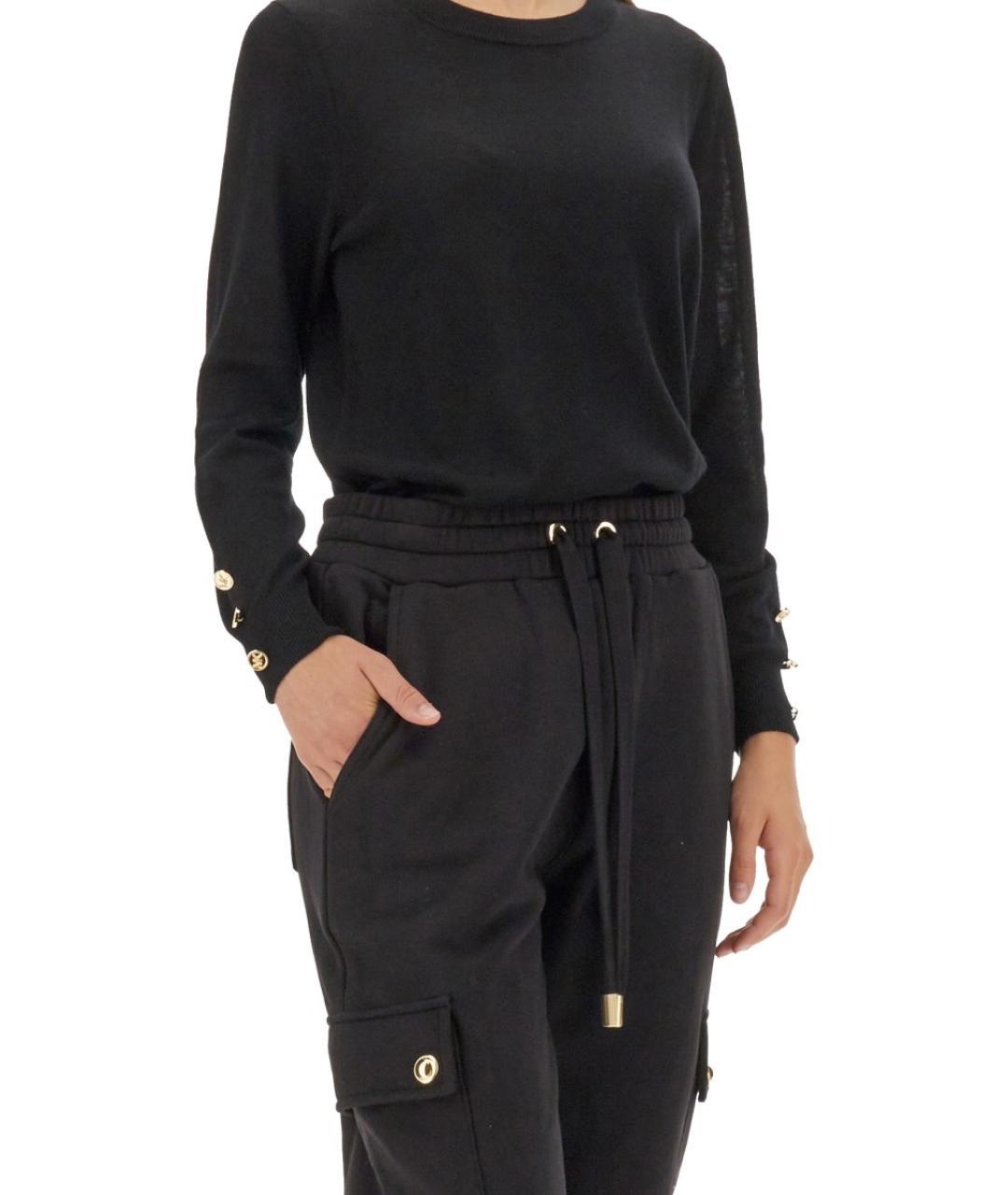 MICHAEL KORS Черный шерстяной джемпер / свитер, фото 4