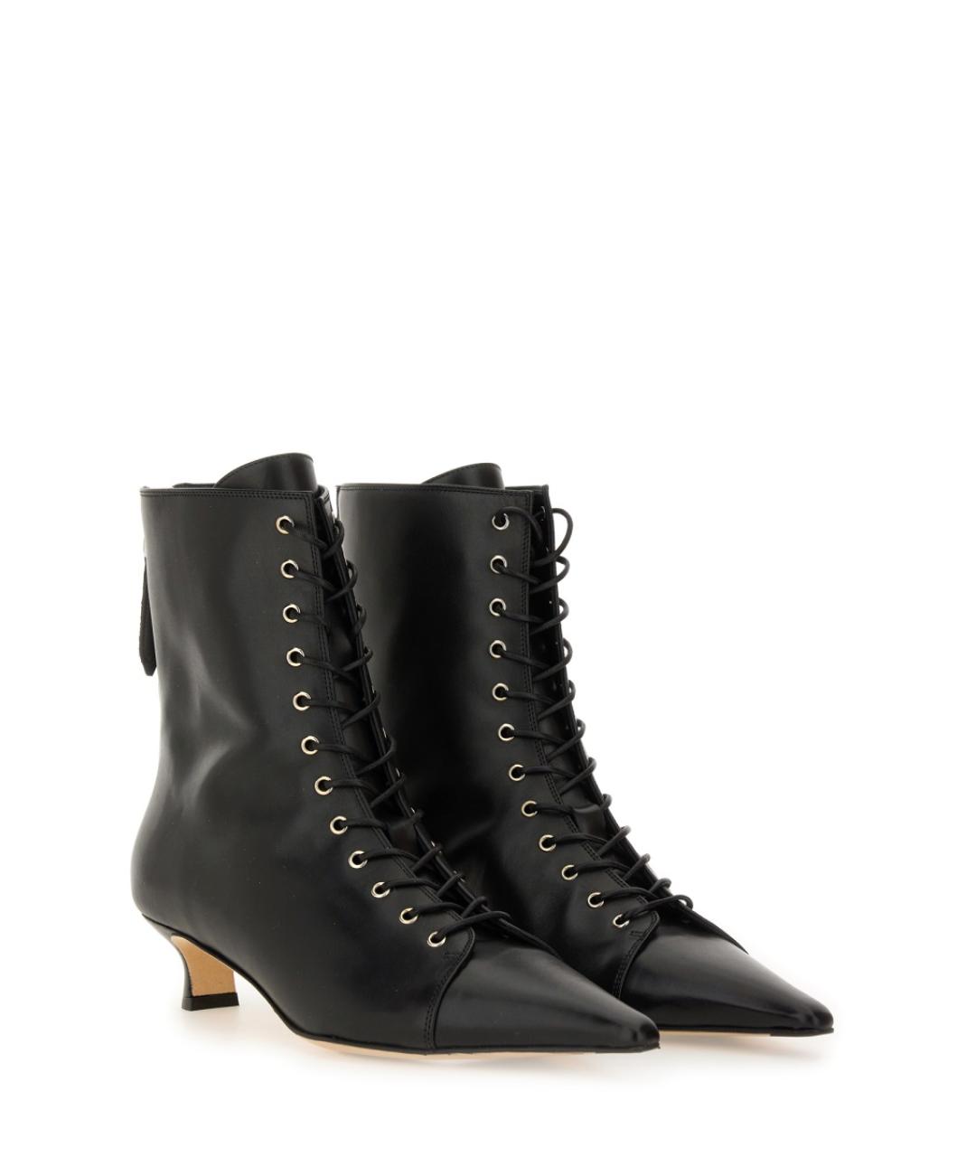AEYDE Черные кожаные ботильоны, фото 2