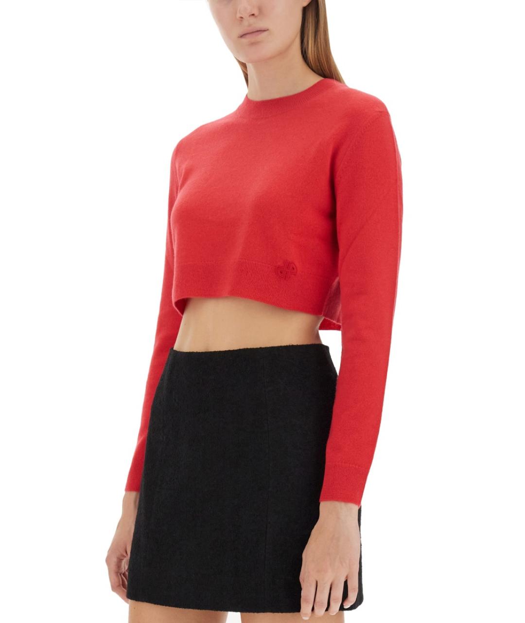 PATOU Красный шерстяной джемпер / свитер, фото 4