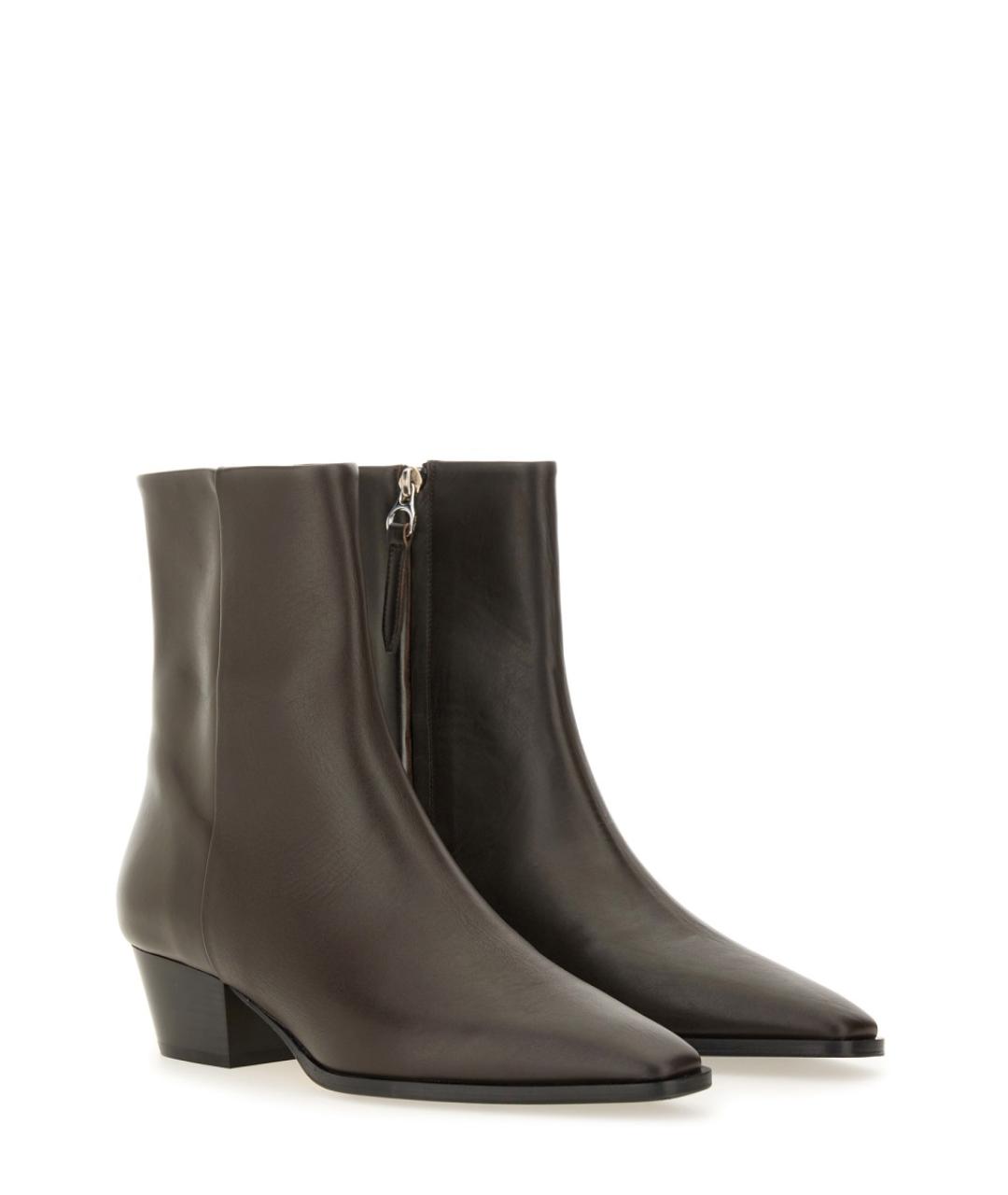 AEYDE Коричневые кожаные ботинки, фото 2