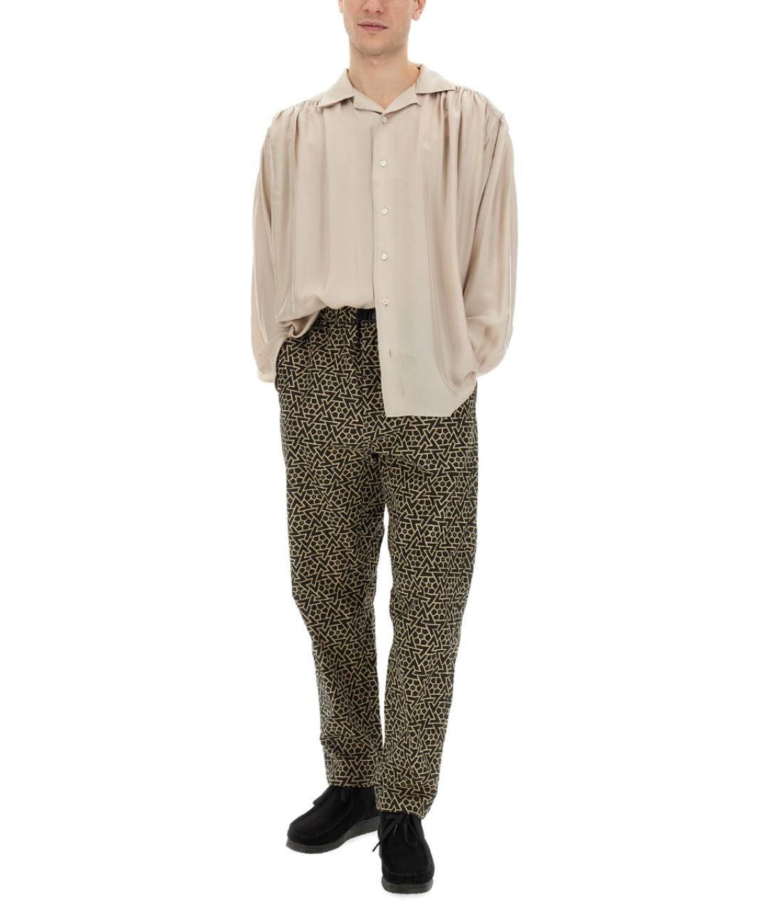 AïE Бежевая хлопковая кэжуал рубашка, фото 2