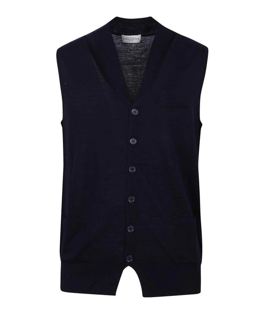 BALLANTYNE Синяя шерстяная жилетка, фото 1