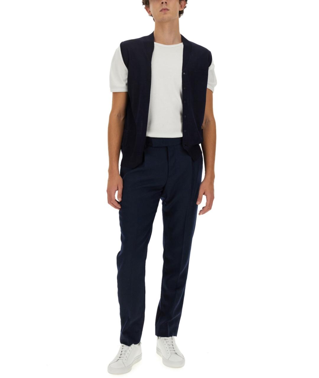 BALLANTYNE Синяя шерстяная жилетка, фото 2