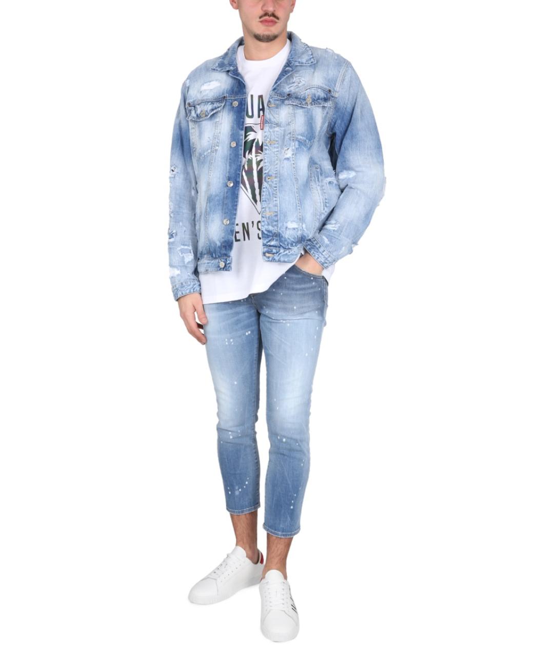 DSQUARED2 Белая хлопковая футболка, фото 2