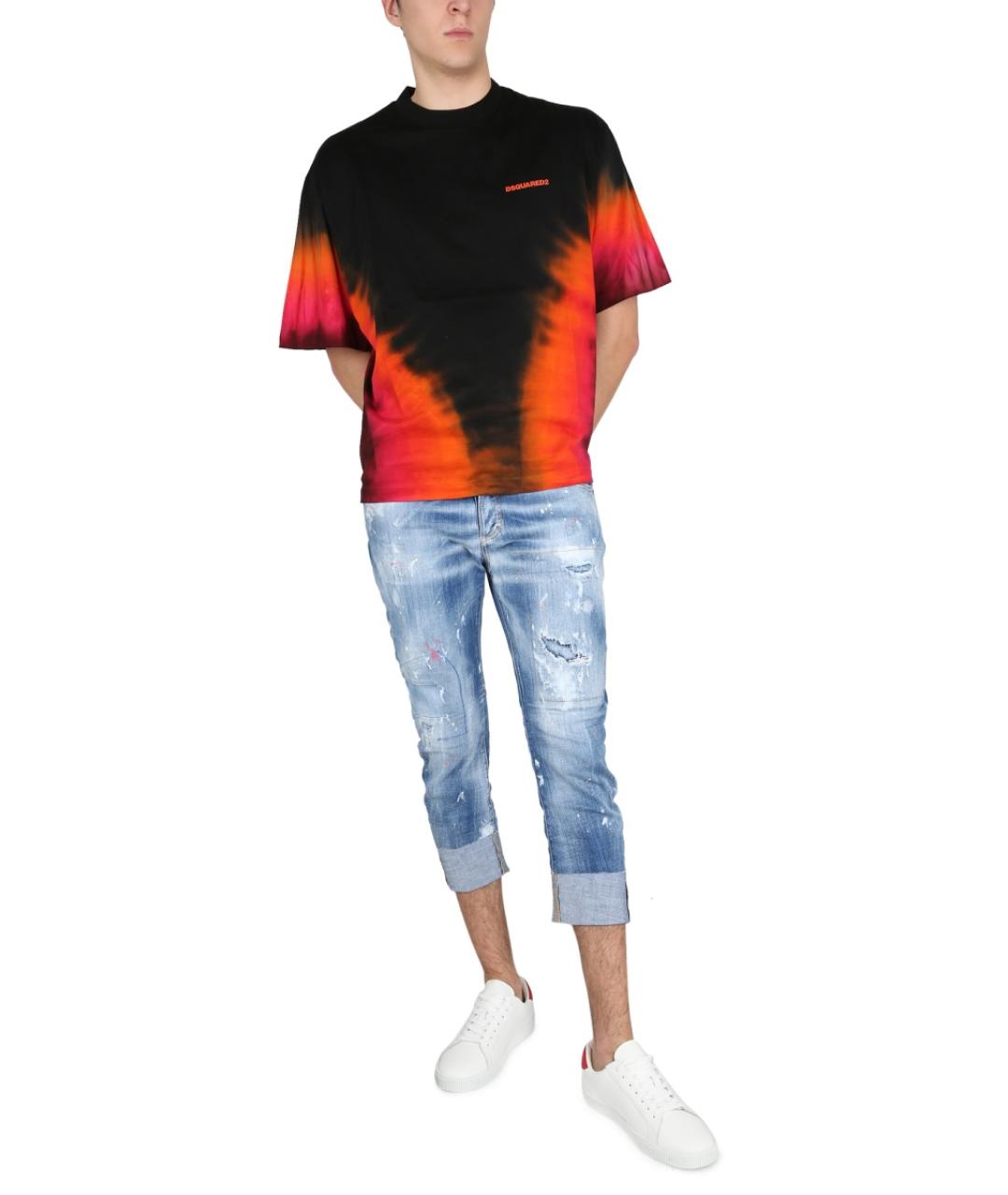 DSQUARED2 Мульти хлопковая футболка, фото 2