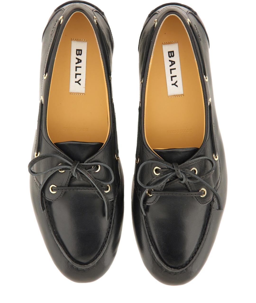 BALLY Черные кожаные лоферы, фото 6