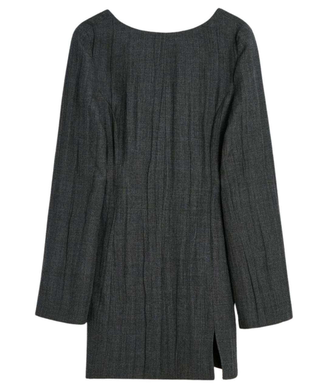 OUR LEGACY Серое шерстяное повседневное платье, фото 1