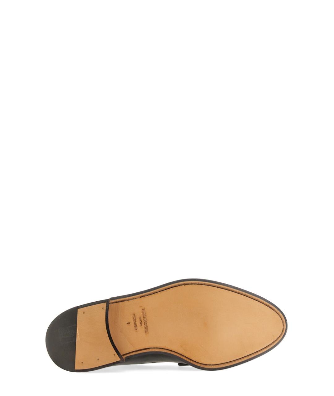 THOM BROWNE Черные кожаные лоферы, фото 4