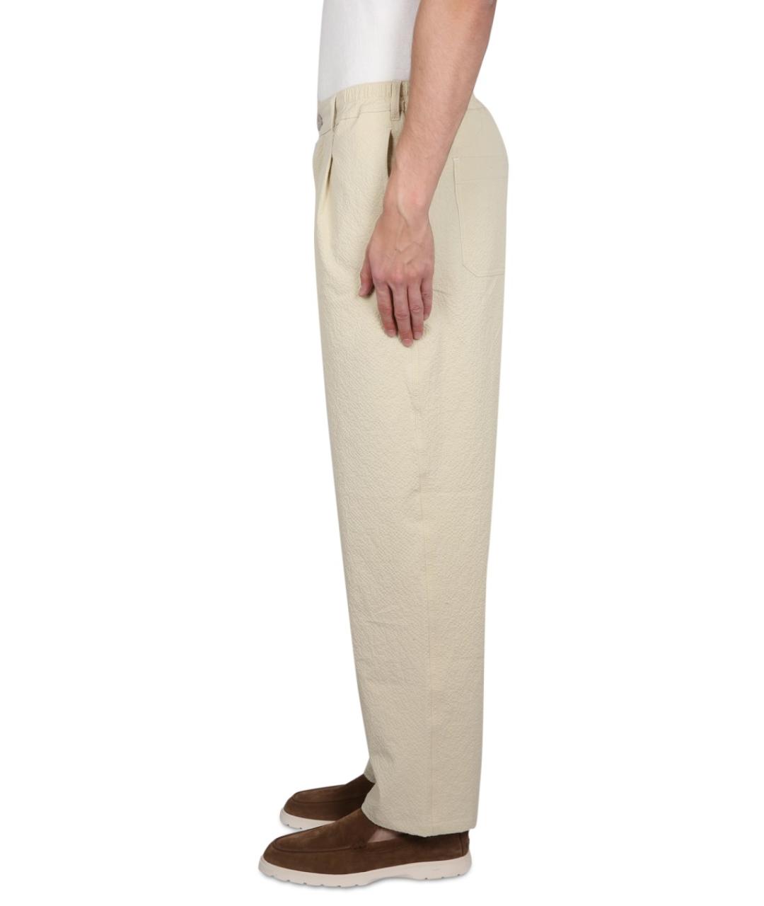 HOWLIN Бежевые хлопковые повседневные брюки, фото 3