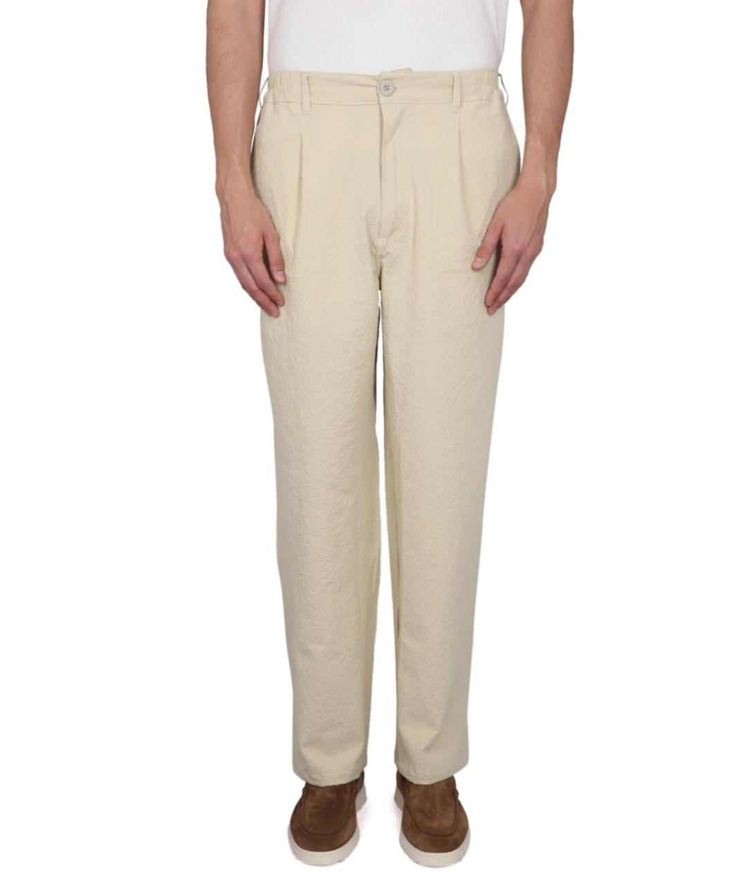 HOWLIN Бежевые хлопковые повседневные брюки, фото 5