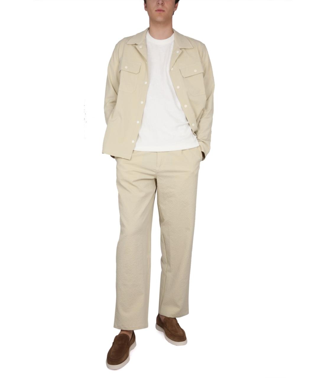 HOWLIN Бежевые хлопковые повседневные брюки, фото 2