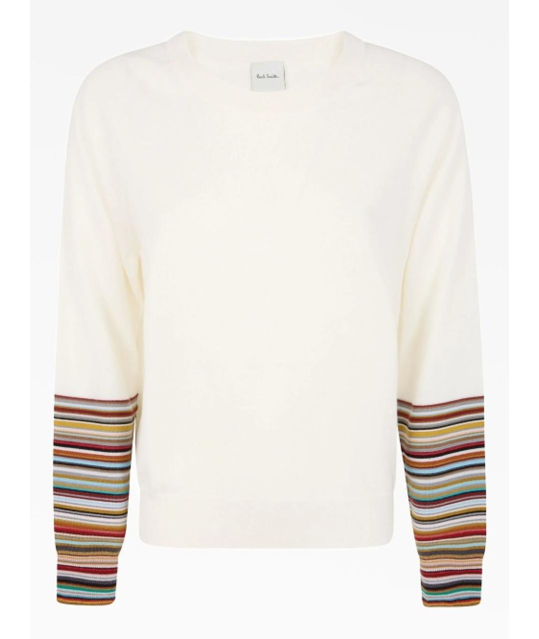 PAUL SMITH Белый шерстяной джемпер / свитер, фото 1