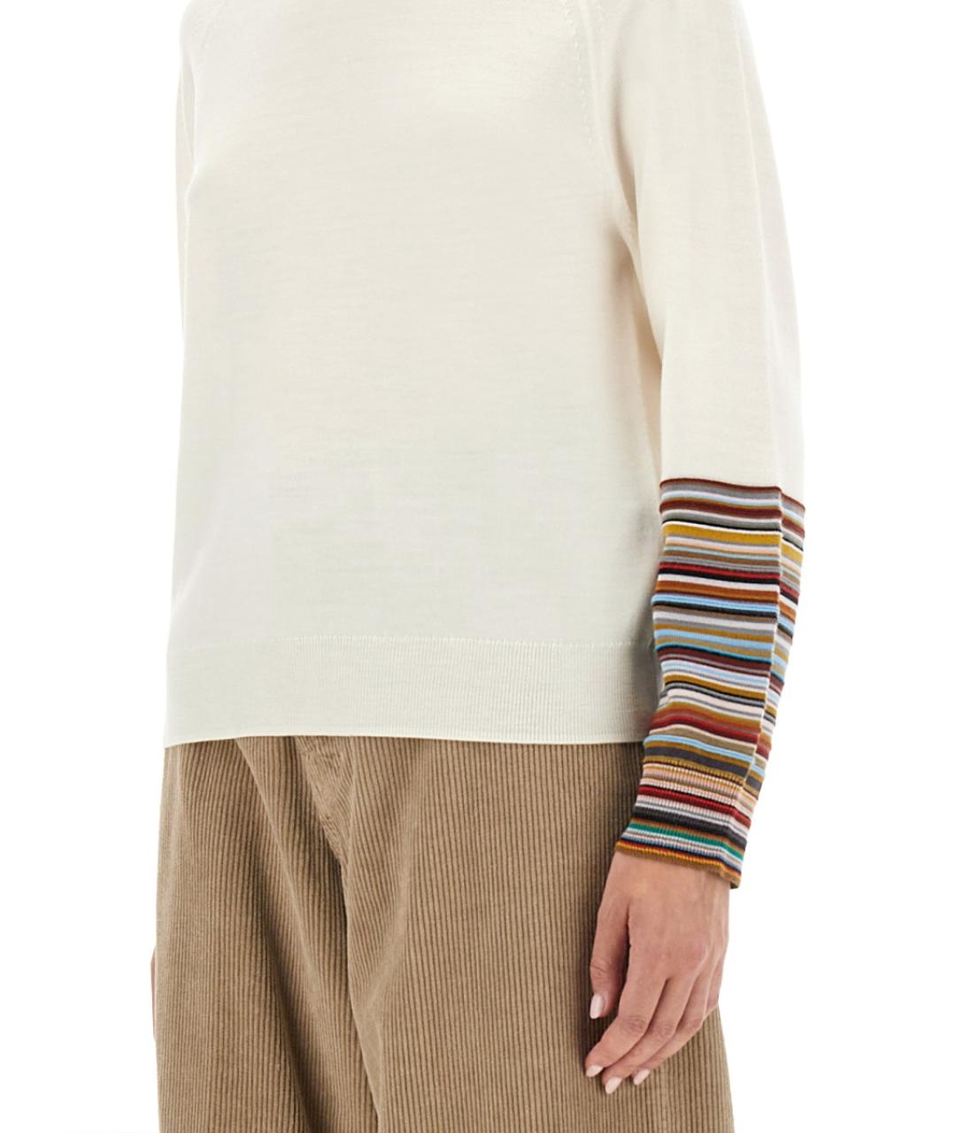 PAUL SMITH Белый шерстяной джемпер / свитер, фото 4