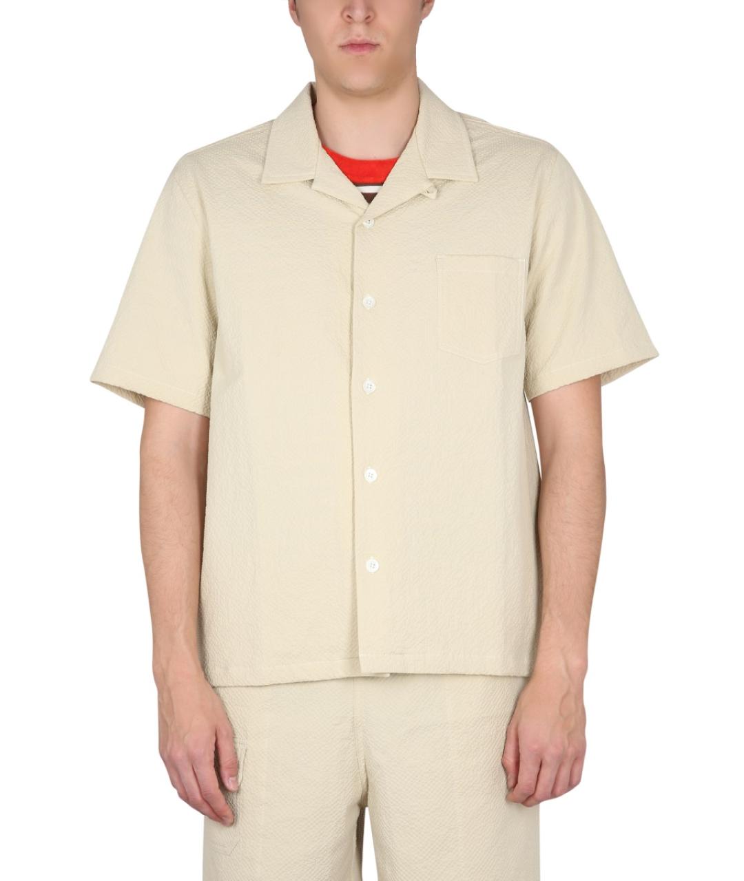 HOWLIN Бежевая хлопковая кэжуал рубашка, фото 5