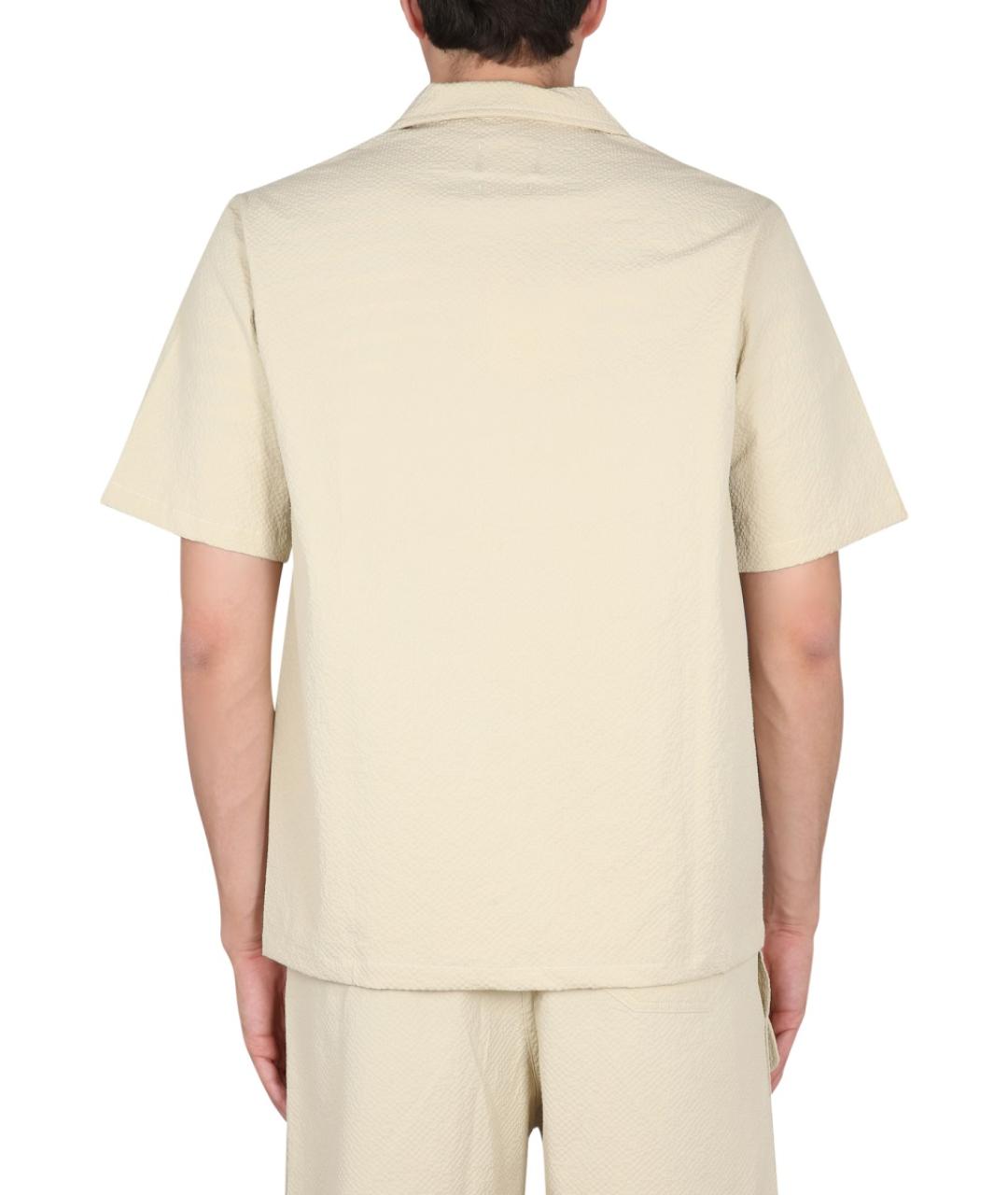 HOWLIN Бежевая хлопковая кэжуал рубашка, фото 3