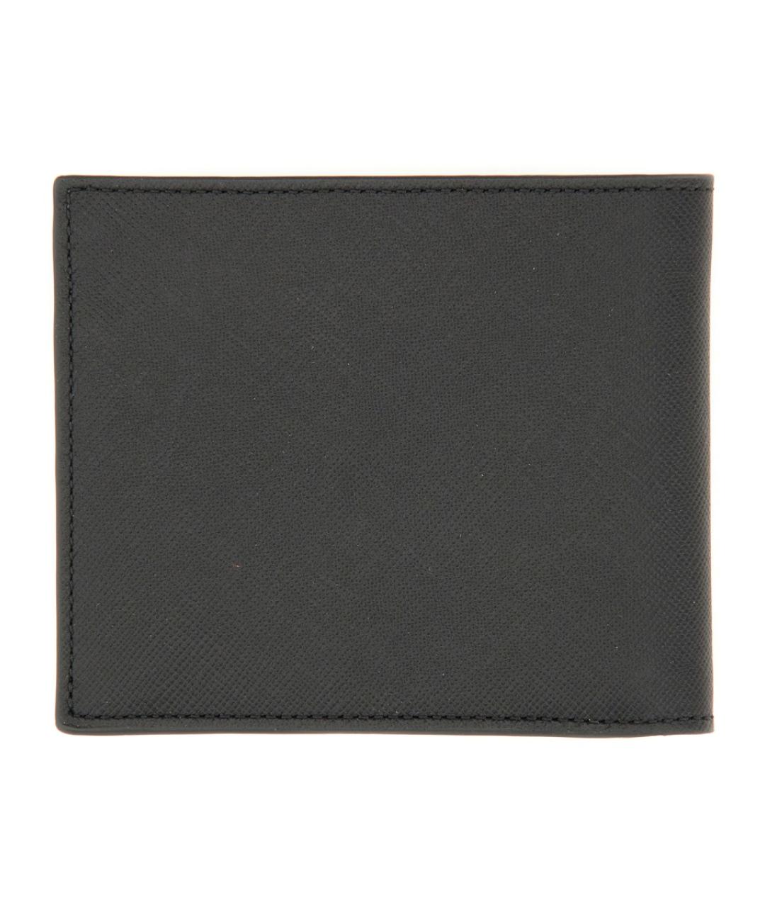 PAUL SMITH Черный кожаный кошелек, фото 3