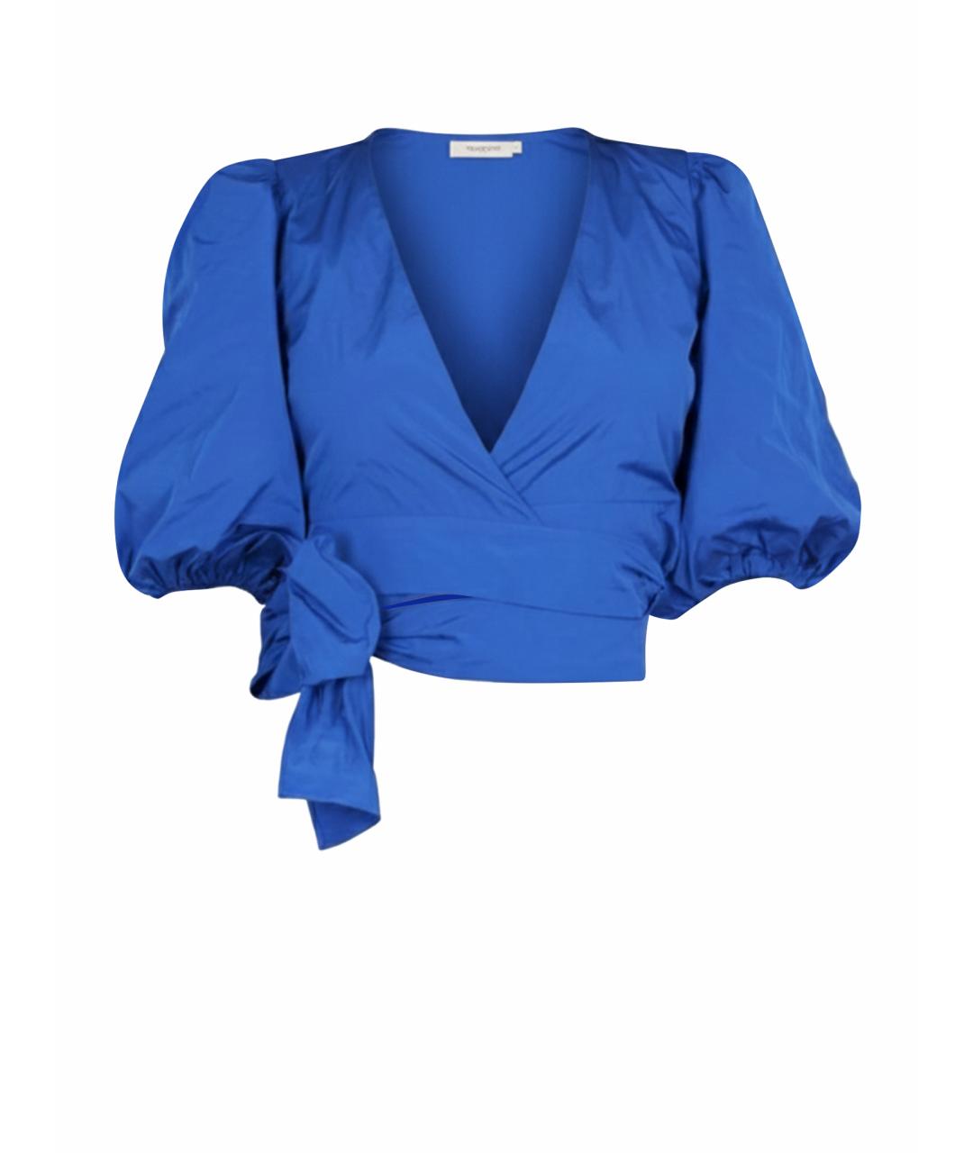 VALENTINO Синяя полиэстеровая блузы, фото 1