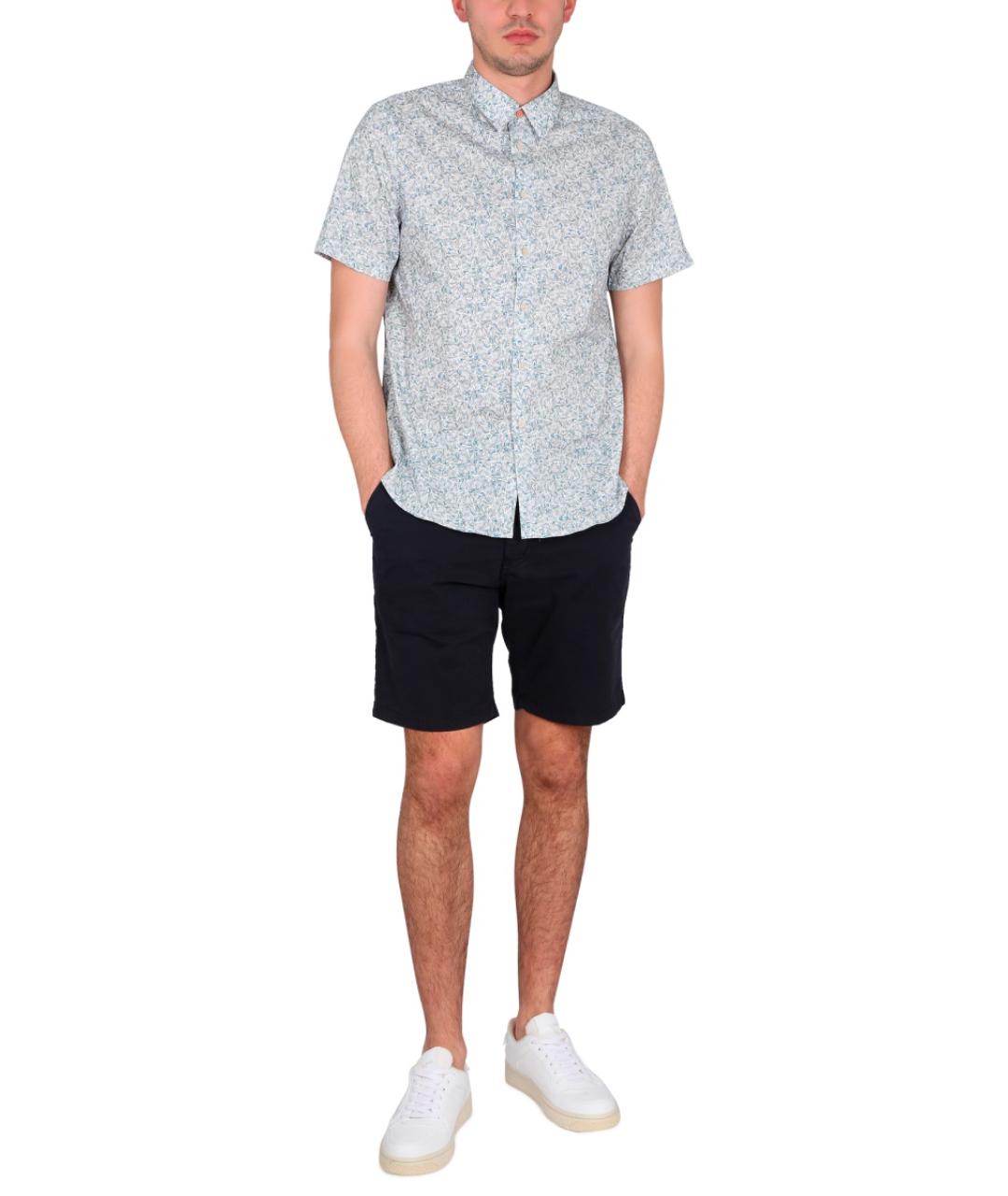 PS BY PAUL SMITH Голубая хлопковая кэжуал рубашка, фото 2