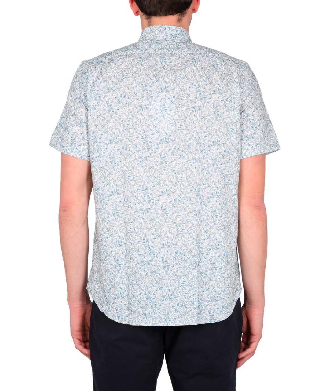 PS BY PAUL SMITH Голубая хлопковая кэжуал рубашка, фото 3