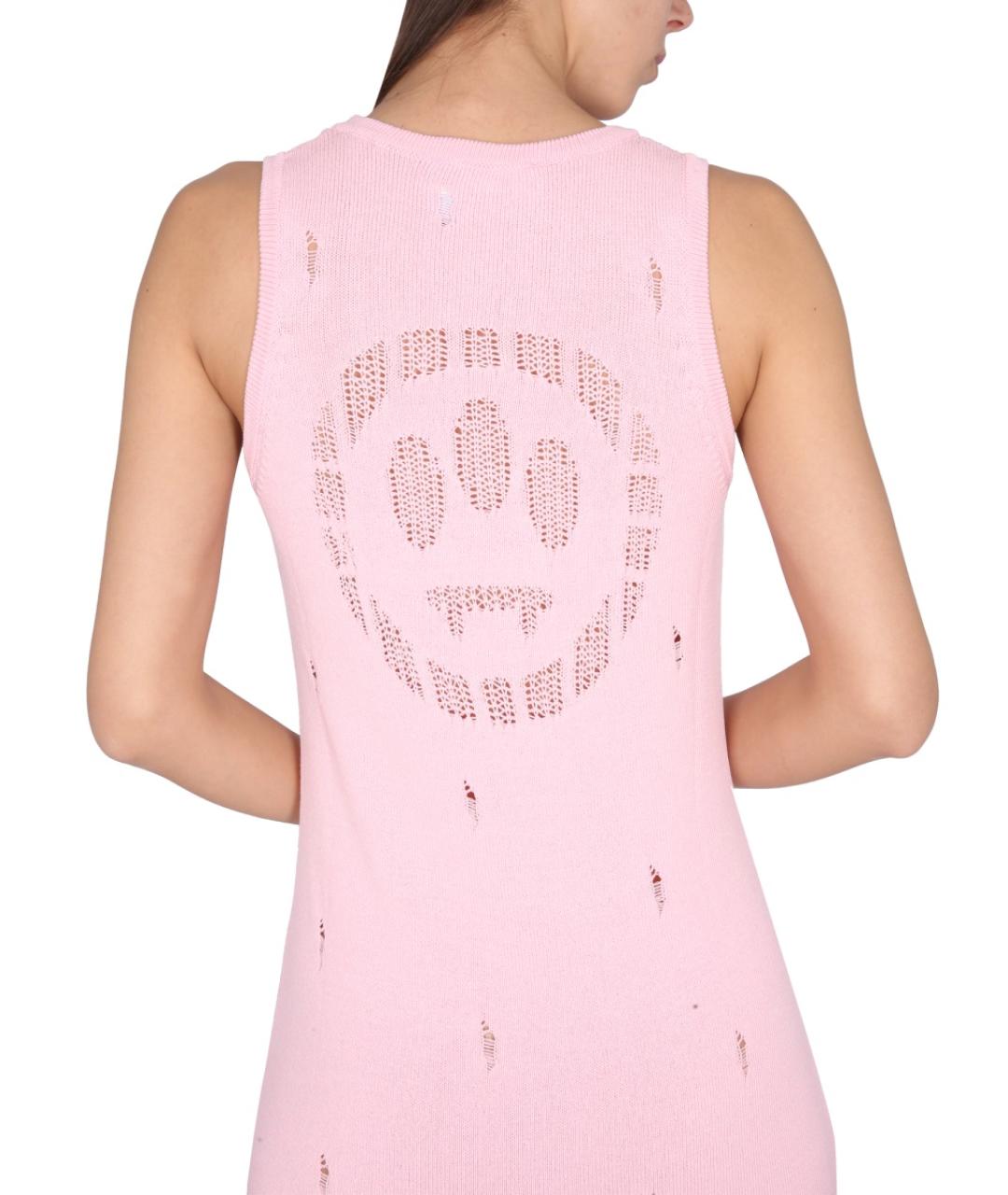 BARROW Розовое вискозное повседневное платье, фото 4