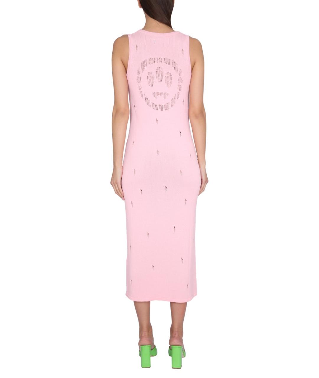 BARROW Розовое вискозное повседневное платье, фото 3