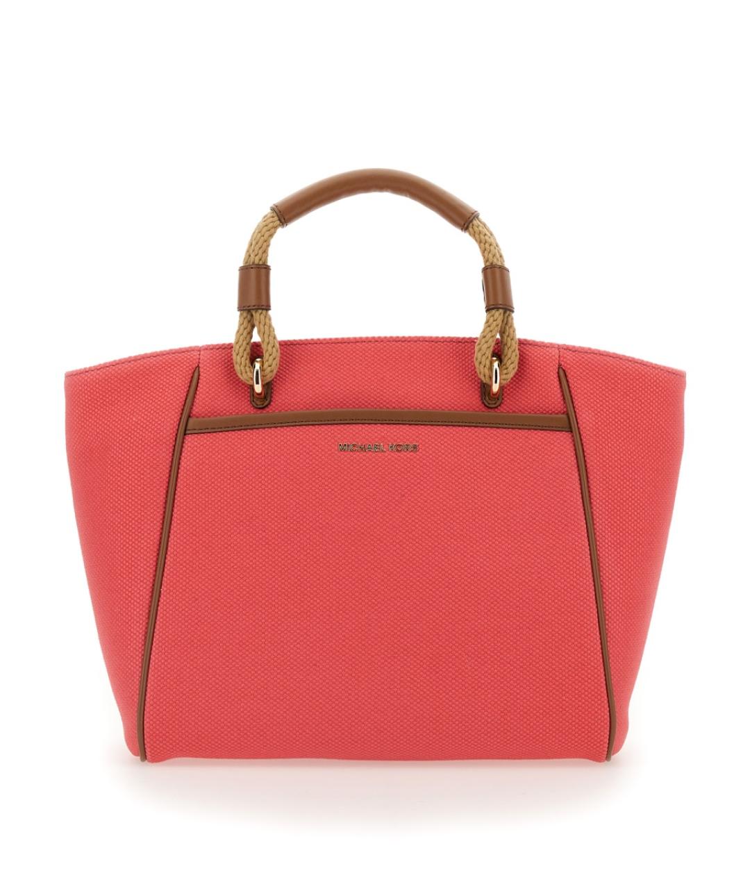 MICHAEL KORS Розовая хлопковая сумка тоут, фото 1