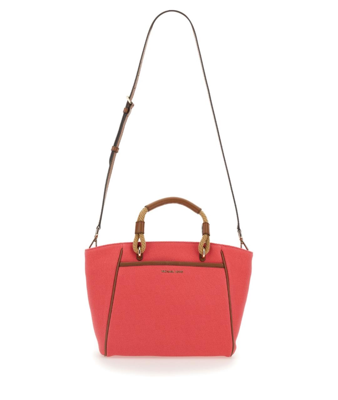 MICHAEL KORS Розовая хлопковая сумка тоут, фото 3
