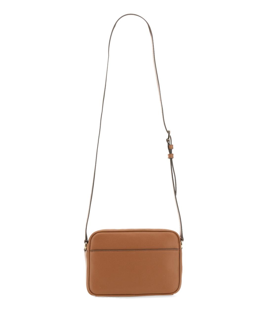 MICHAEL KORS Коричневая кожаная сумка через плечо, фото 2