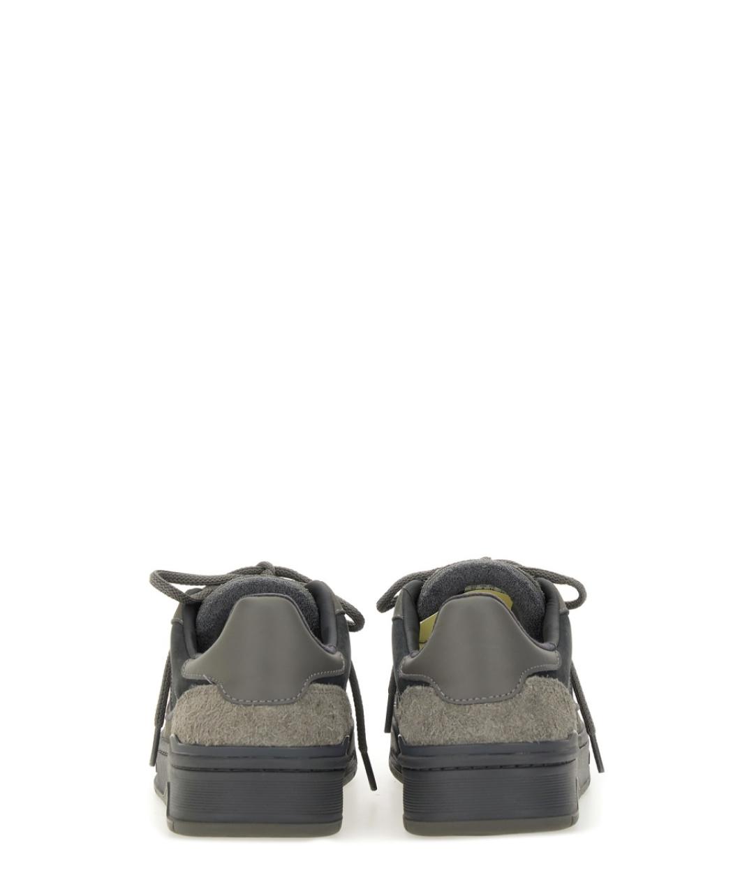 AXEL ARIGATO Серые кожаные низкие кроссовки / кеды, фото 3