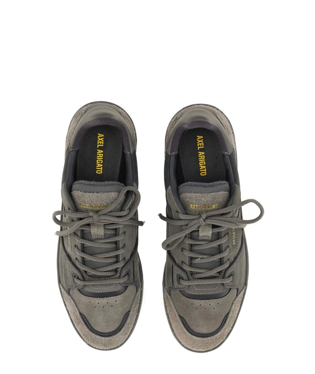 AXEL ARIGATO Серые кожаные низкие кроссовки / кеды, фото 6