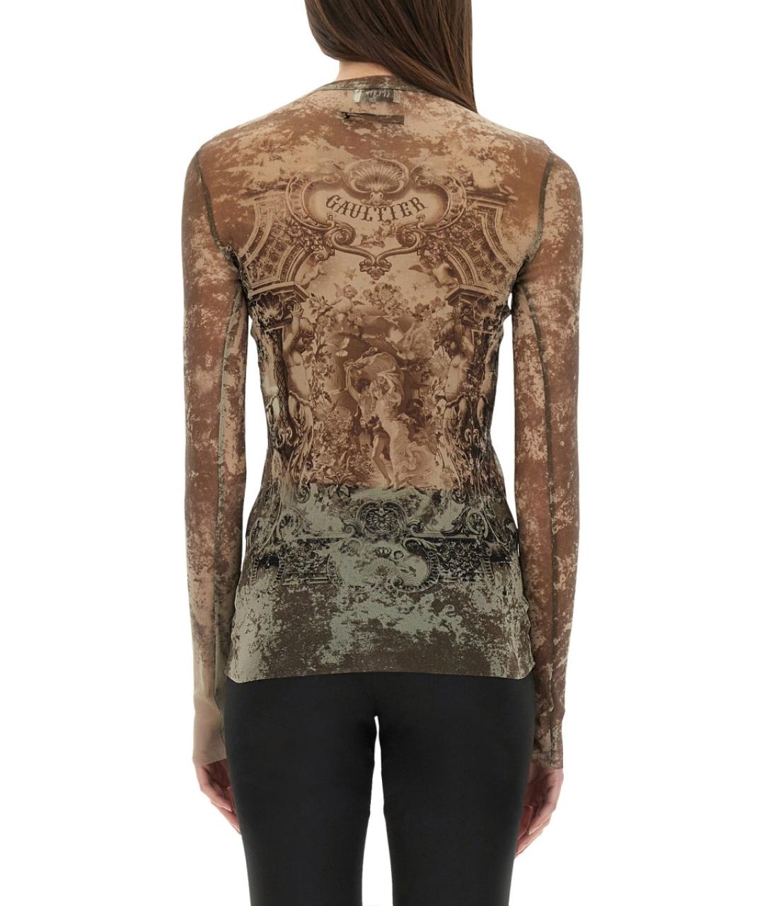 JEAN PAUL GAULTIER Бежевая полиамидовая водолазка, фото 3