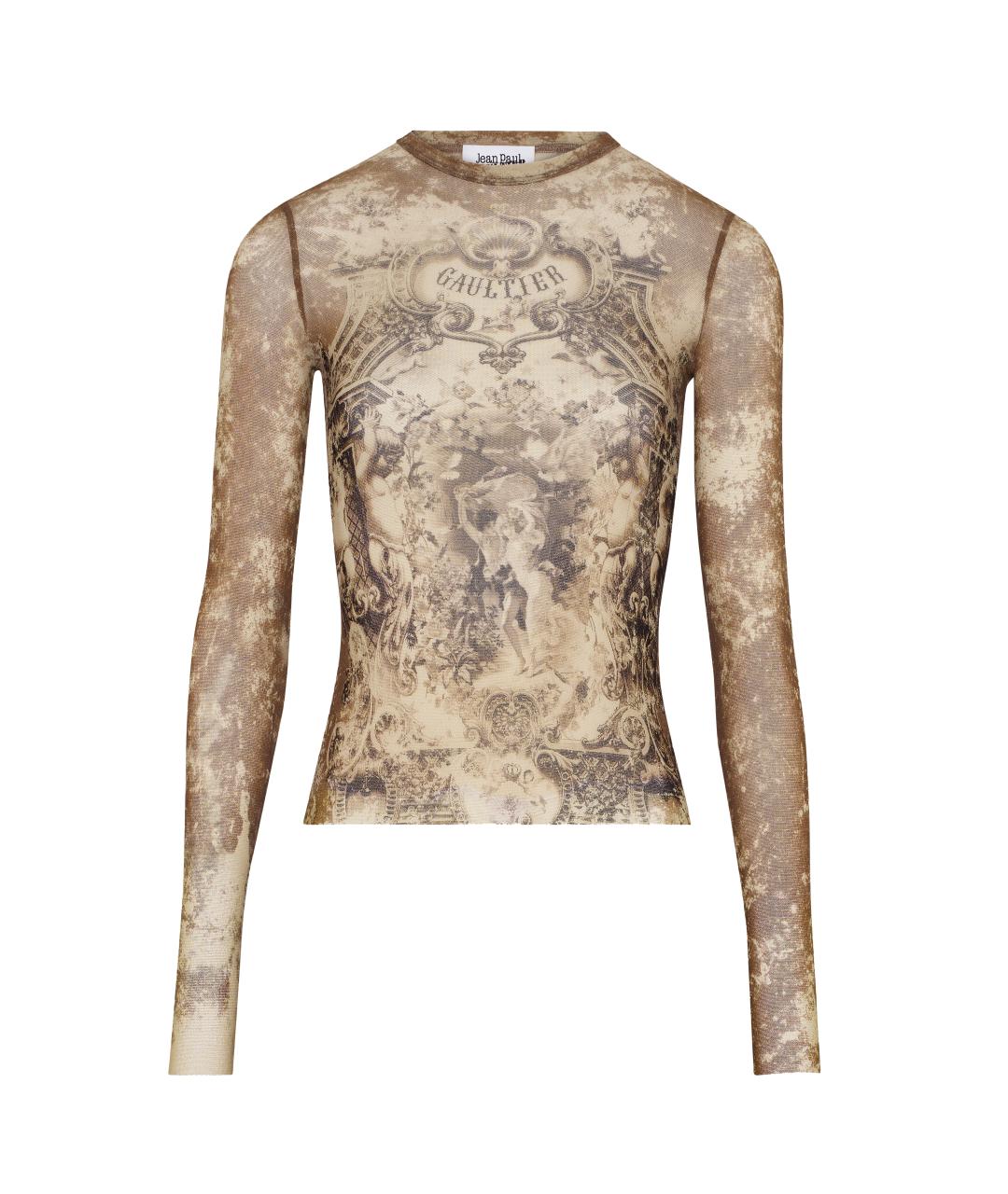 JEAN PAUL GAULTIER Бежевая полиамидовая водолазка, фото 1