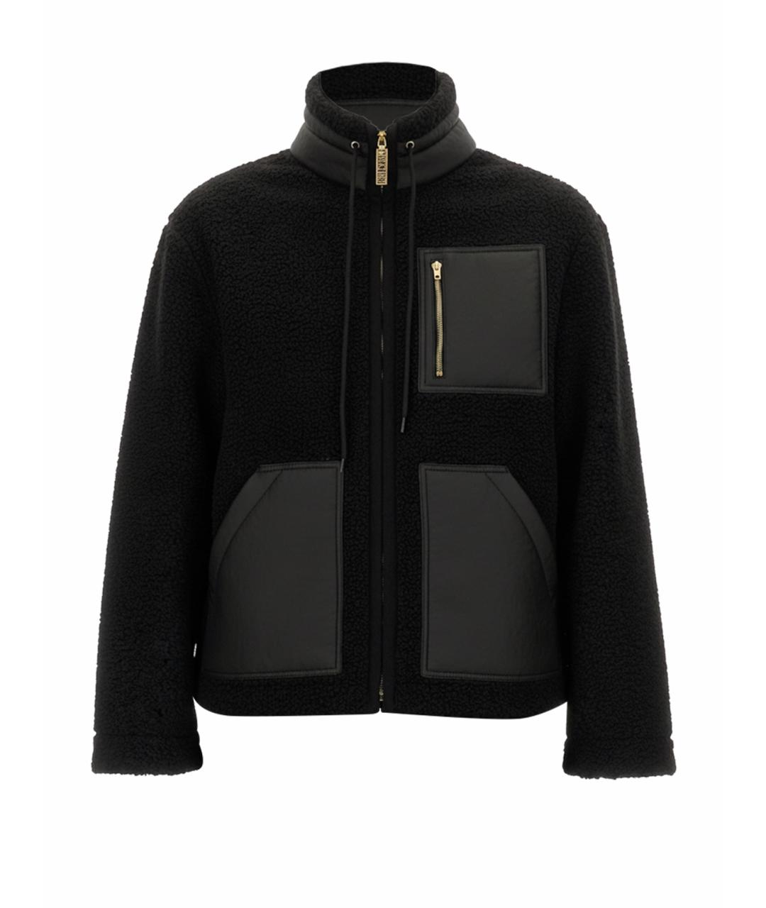 MOSCHINO Черная полиэстеровая куртка, фото 1