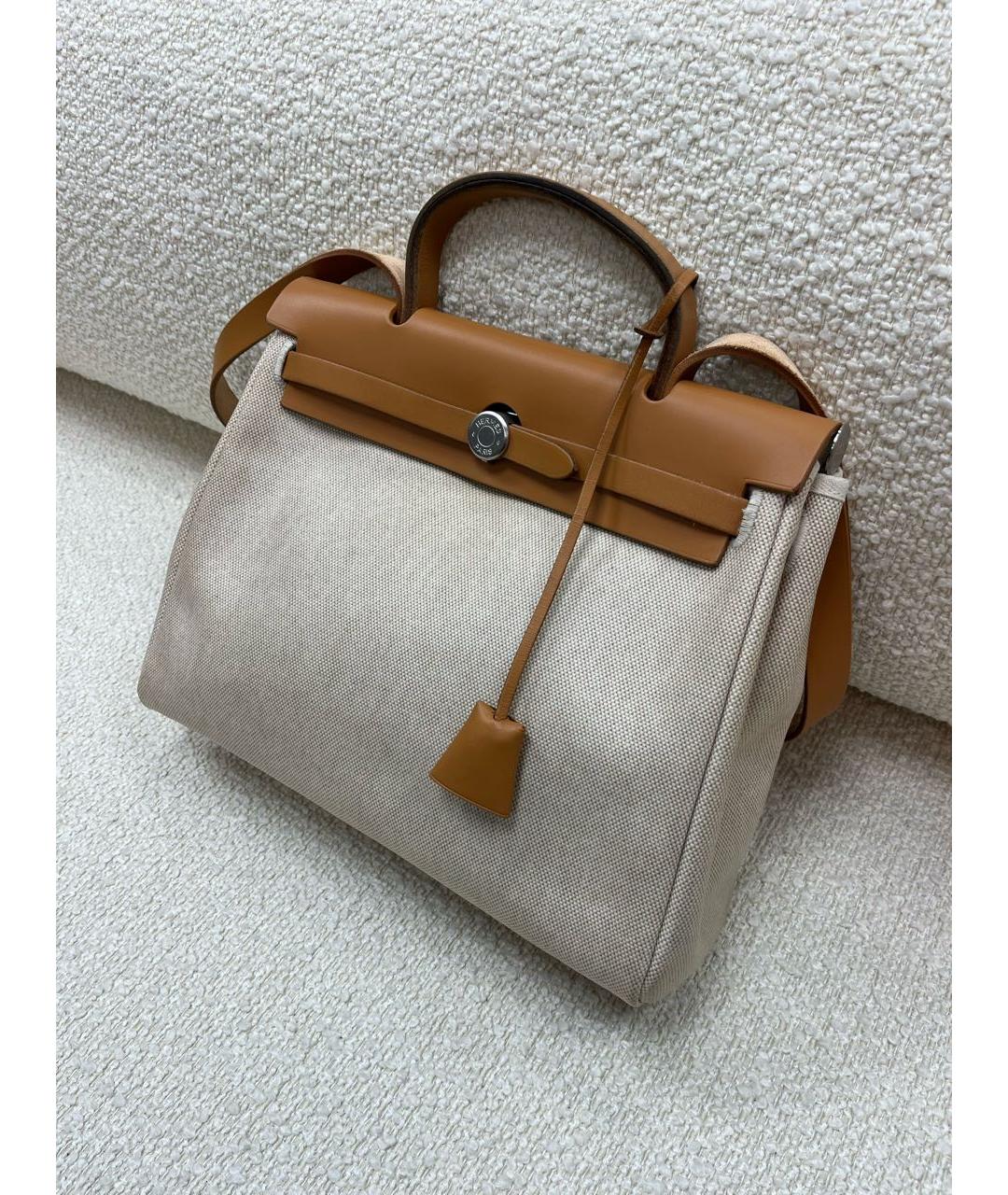 HERMES Оранжевая сумка с короткими ручками, фото 2