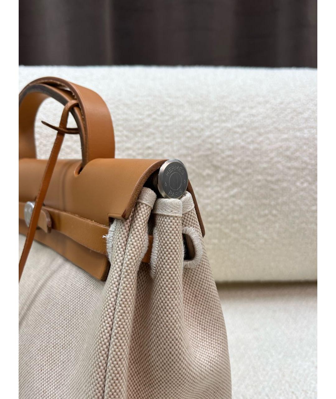 HERMES Оранжевая сумка с короткими ручками, фото 6