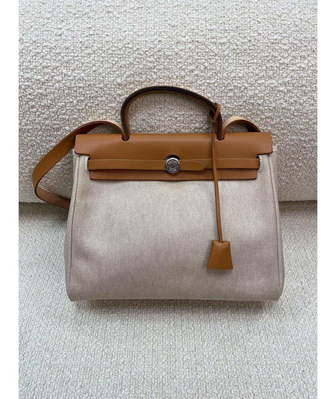 HERMES Оранжевая сумка с короткими ручками, фото 9