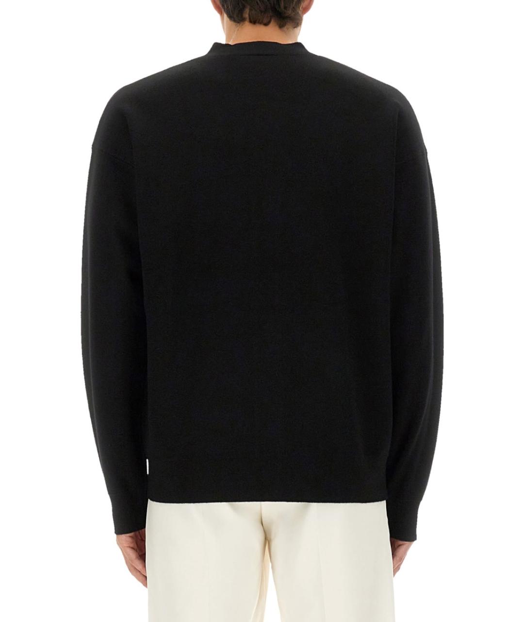 Drole de Monsieur Черный шерстяной кардиган, фото 2