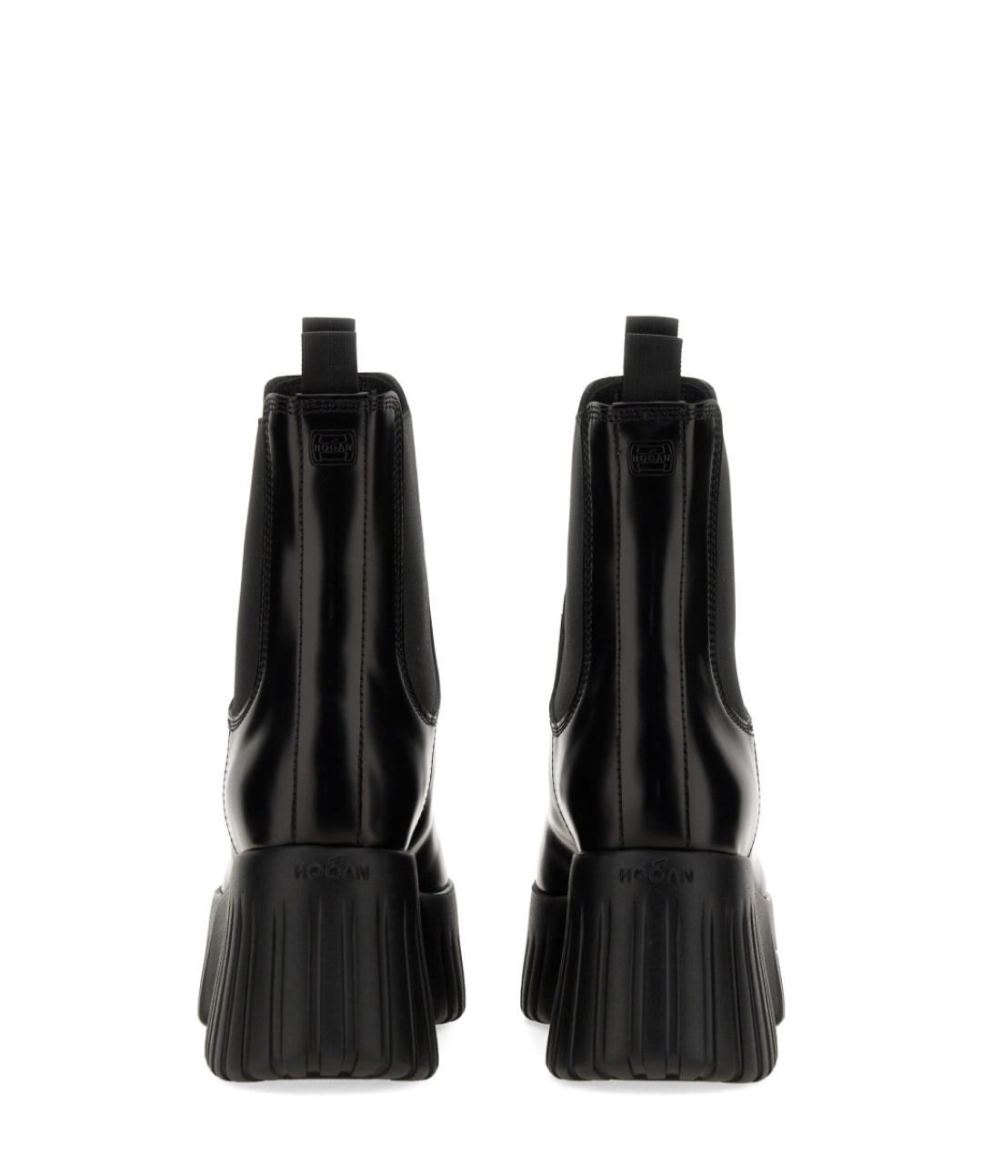 HOGAN Черные кожаные ботинки, фото 3