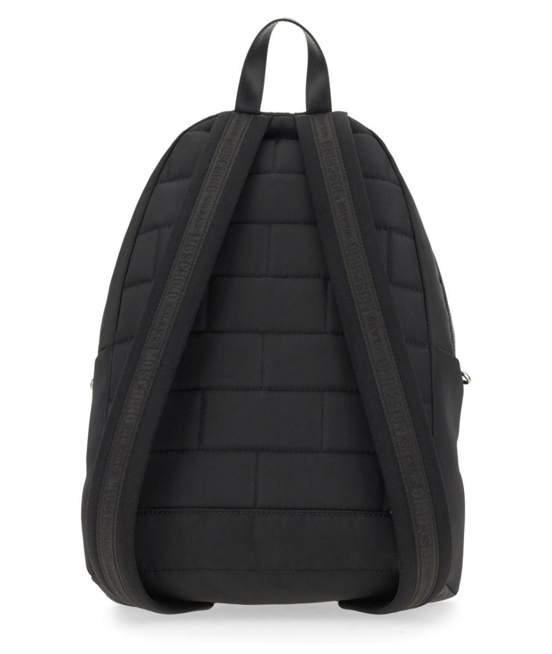 MOSCHINO Черный синтетический рюкзак, фото 3