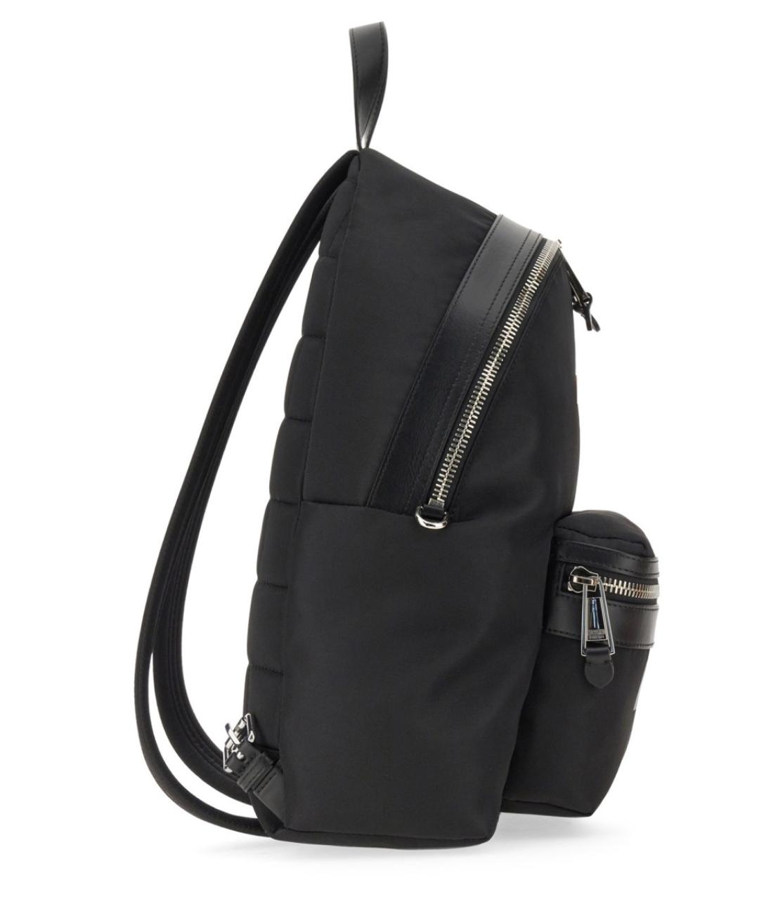 MOSCHINO Черный синтетический рюкзак, фото 2