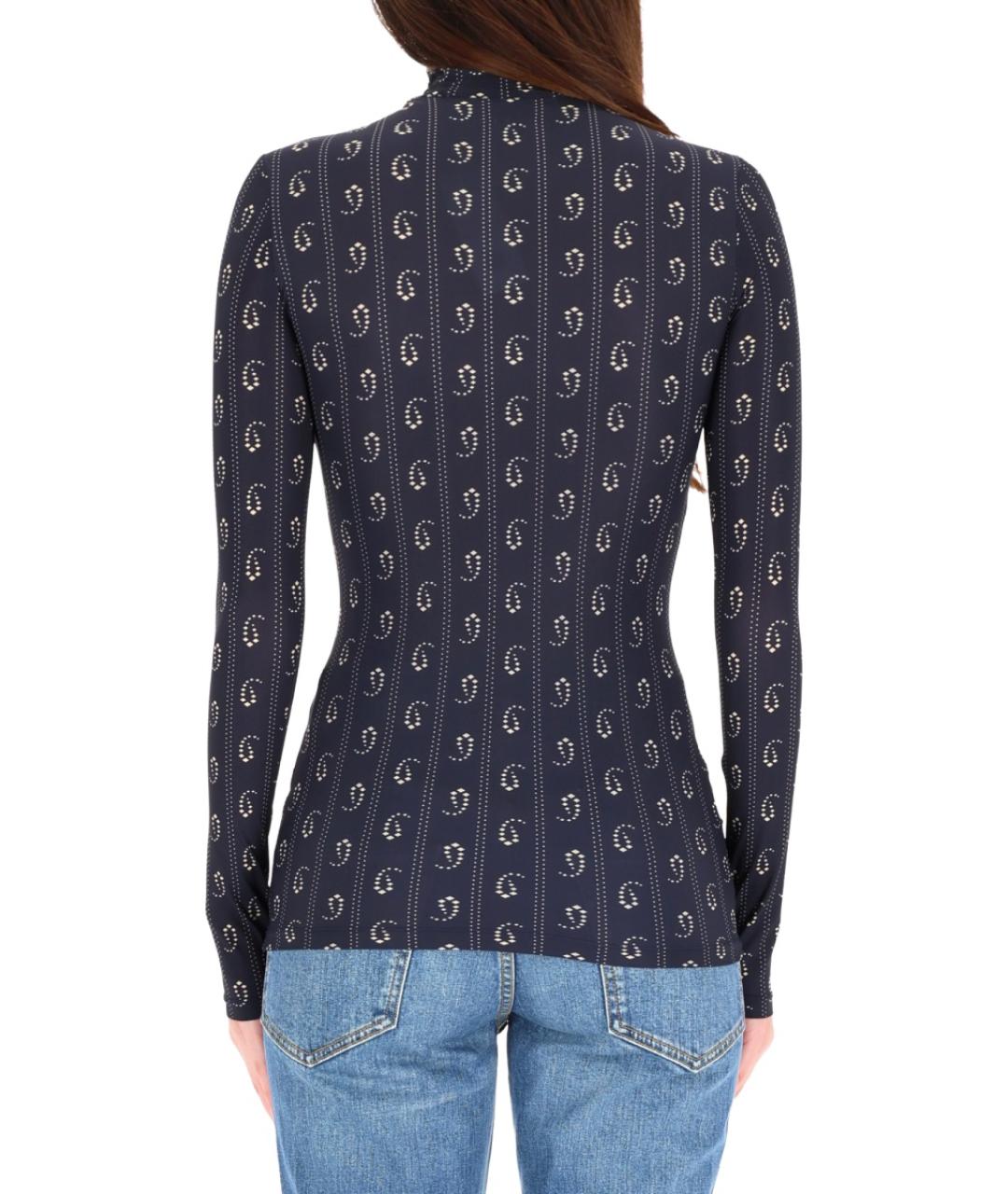 TORY BURCH Синяя вискозная водолазка, фото 3