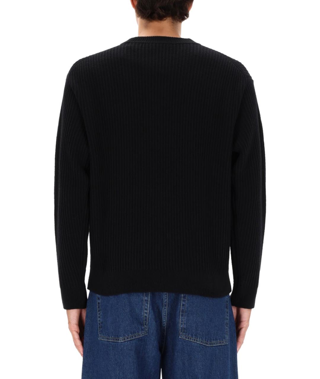 MAISON KITSUNE Черный шерстяной джемпер / свитер, фото 3