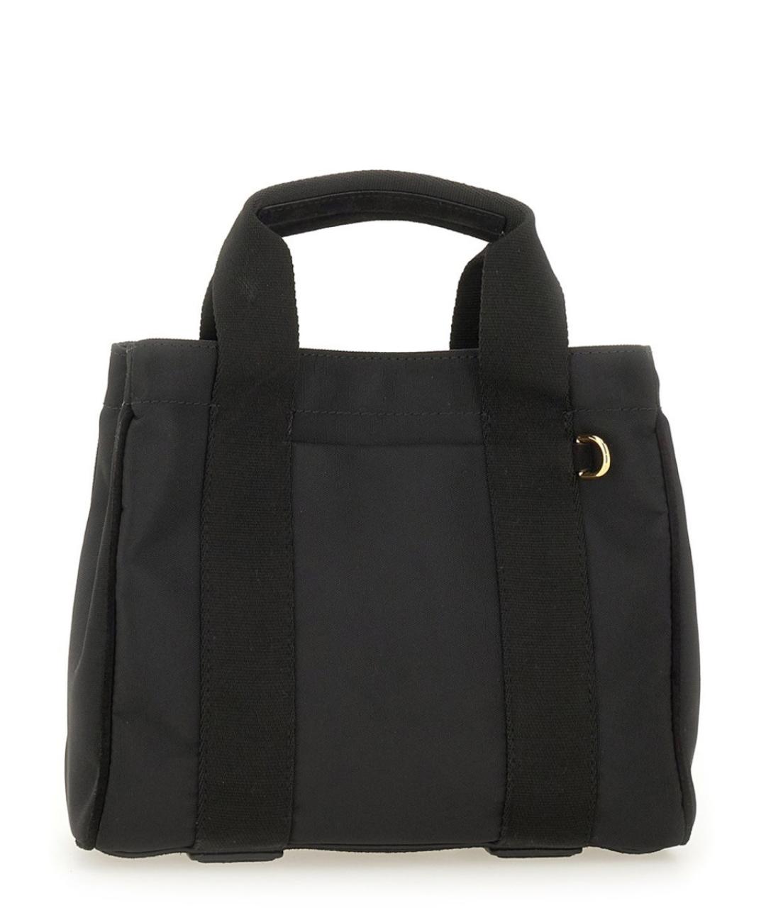 MOSCHINO Черная синтетическая сумка тоут, фото 5