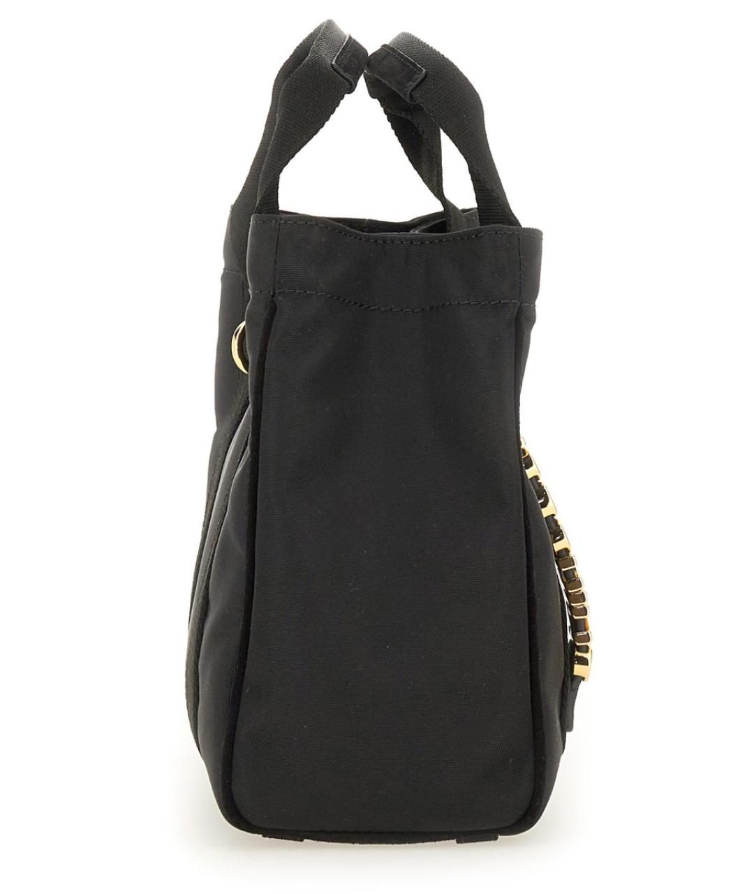 MOSCHINO Черная синтетическая сумка тоут, фото 3