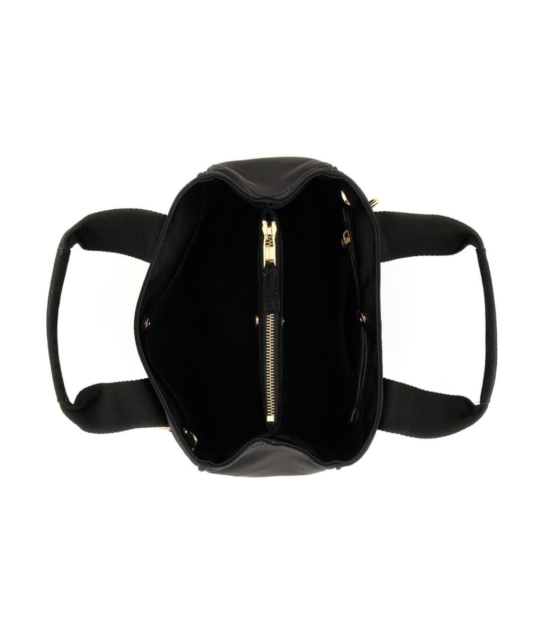 MOSCHINO Черная синтетическая сумка тоут, фото 6