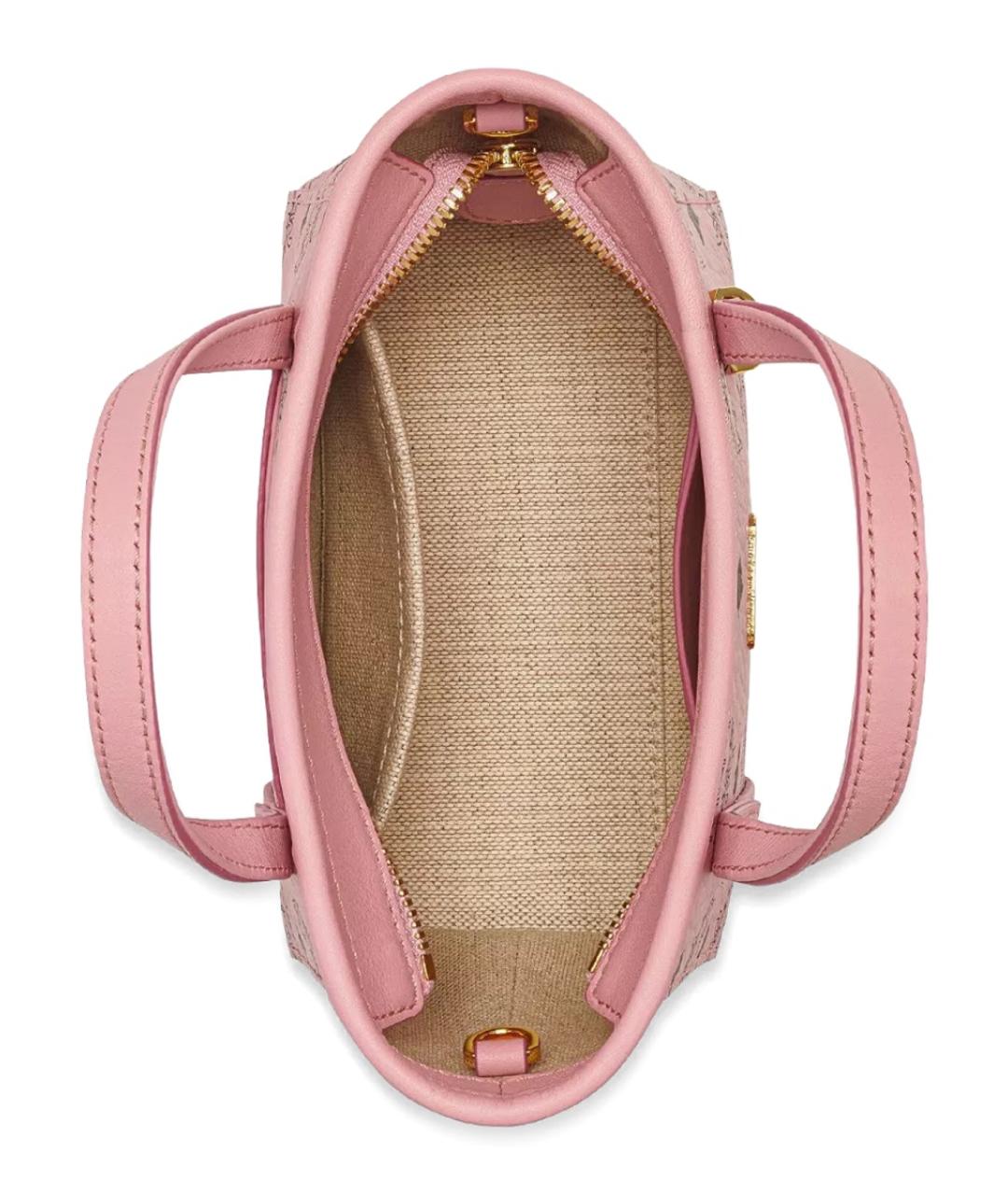 MCM Розовая сумка тоут из искусственной кожи, фото 4