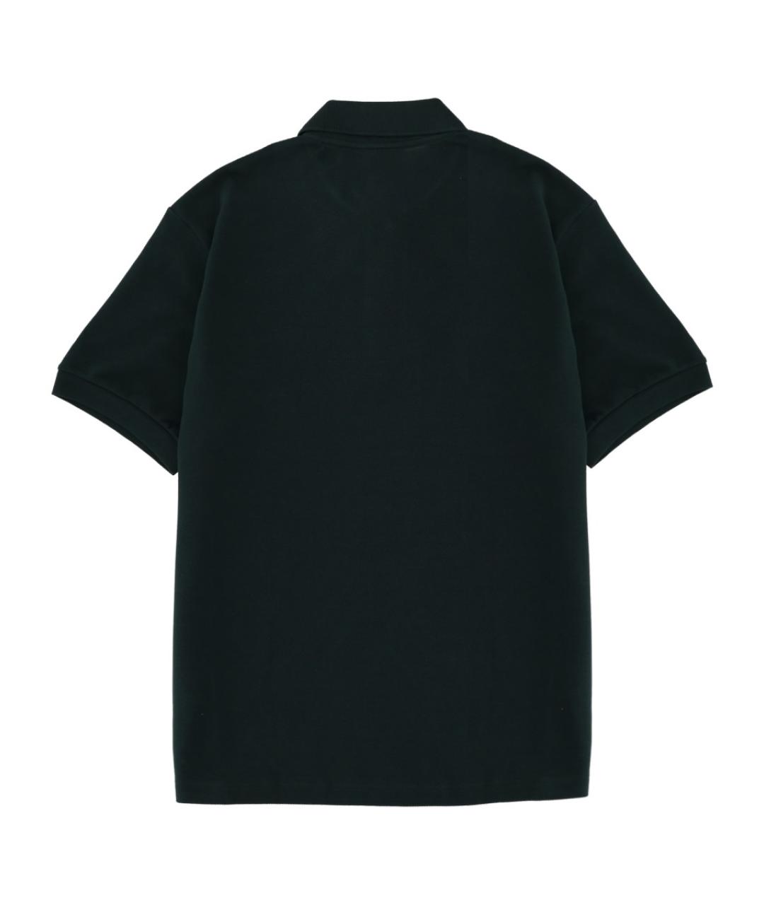 LACOSTE Зеленые хлопковое поло с коротким рукавом, фото 2