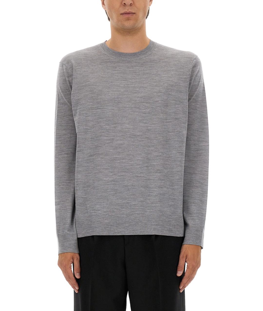 THEORY Серый шерстяной джемпер / свитер, фото 2